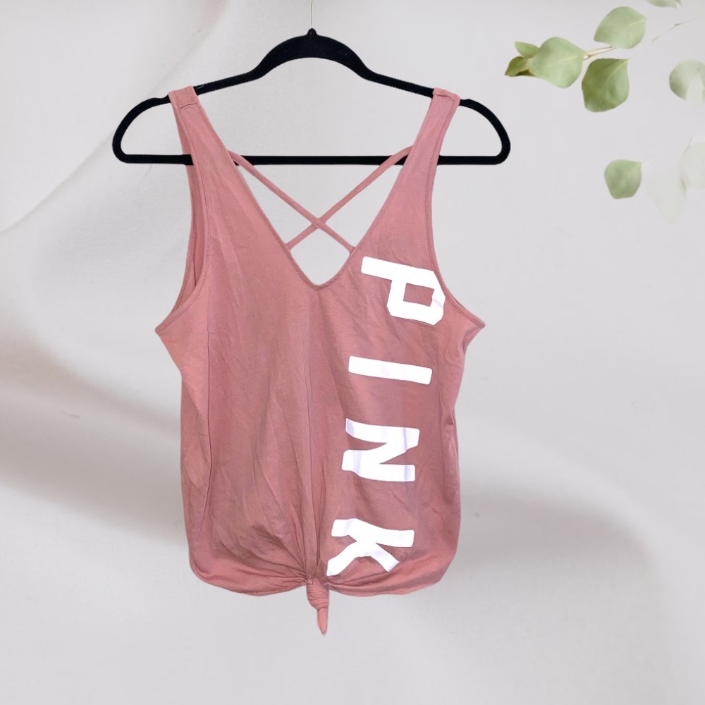 NWOT 🏷 | (VS PINK) TIE FRONT TANK TOP